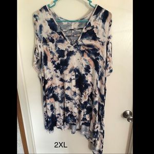 Cotton candy tie dye shirt